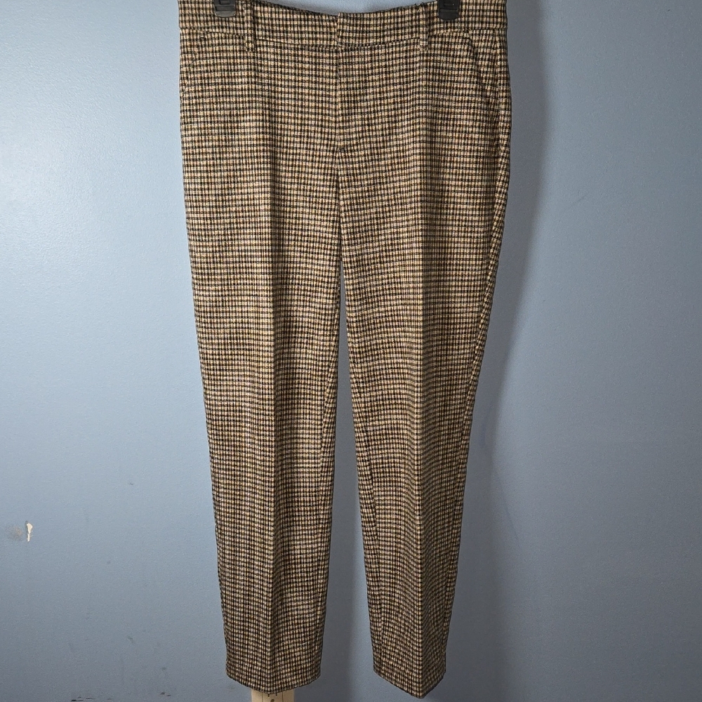 Liverpool Women's Brown/Black Checkered Dress Pants